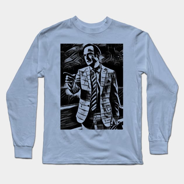 saul goodman Long Sleeve T-Shirt by RetroScribbles